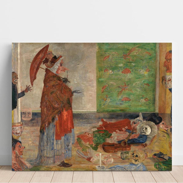 Reproduction of the painting L'étonnement de la souris à masque - James Ensor