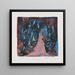 L'homme à l'épée à double tranchant, Vision des sept candélabres - Ernst Ludwig Kirchner — framed artwork on a wall