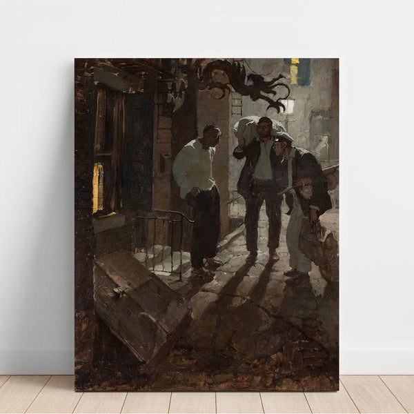 Reproduction of the painting L'homme au carrefour - Dean Cornwell