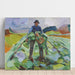 Reproduction of the painting L'homme dans le champ de choux - Edvard Munch