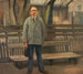L'homme près du banc - Carl Vilhelm Meyer — artwork view