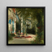 L interior of the greenhouse on the peacock island near Potsdam - Carl Blechen — framed artwork on a wall