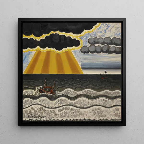 L'orage - Jean Brusselmans — framed artwork on a wall