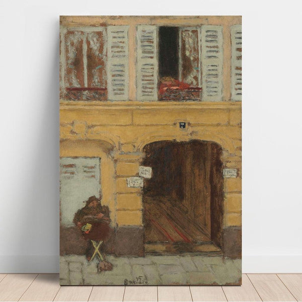 Reproduction of the painting L'orgue de Barbarie ou Le joueur d'orgue - Pierre Bonnard