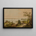 New York painting from 1822 from Weehawken - L. Augier — framed artwork on a wall