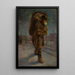 Garbage collector - L. Barciski — framed artwork on a wall