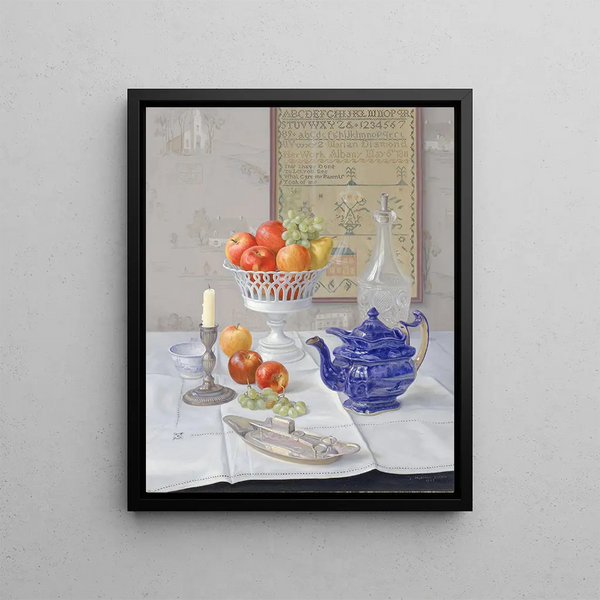 Antique Painting 146 - L. Valdemar Fischer — framed artwork on a wall