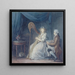 La Belle Harpiste - Jean-Baptiste Mallet — framed artwork on a wall