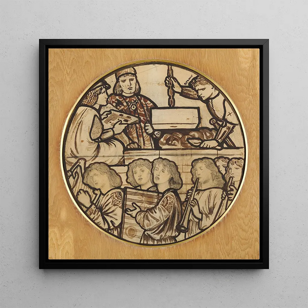 La Construction du Temple - Sir Edward Coley Burne-Jones — wall display of the artwork