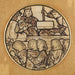 La Construction du Temple - Sir Edward Coley Burne-Jones — displayed in an interior