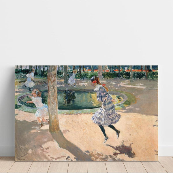 Reproduction of the painting La Corde à sauter - Joaquín Sorolla