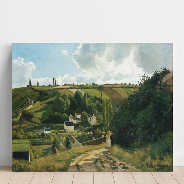 Reproduction of the painting La Côte de Jalais, Pontoise - Camille Pissarro