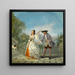 La Cour amoureuse réticente - Henry Andrews — framed artwork on a wall