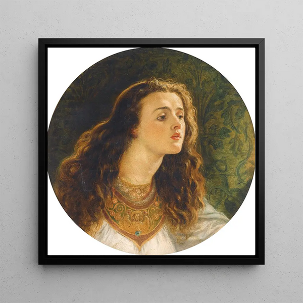 La Dame de Shalott - Sir Joseph Noel Paton — framed artwork on a wall