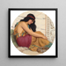 La Danseuse fatiguée - John William Godward — framed artwork on a wall