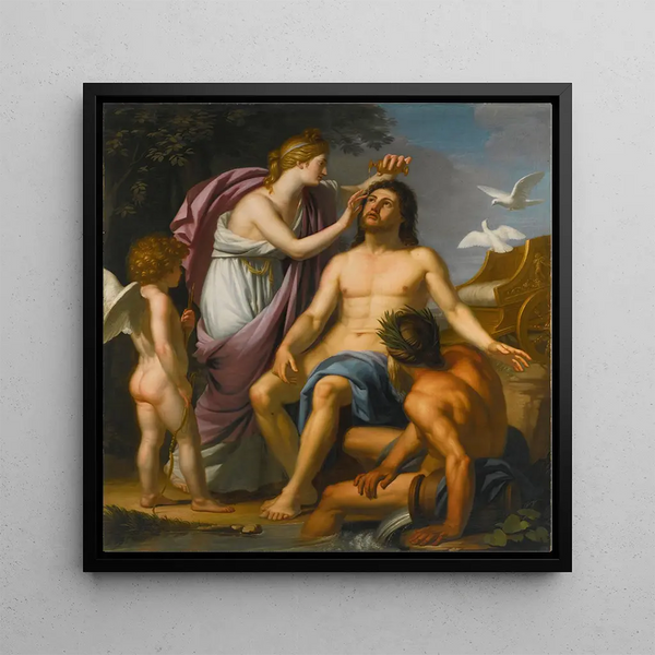 La Déification d'Énée - French School — framed artwork on a wall