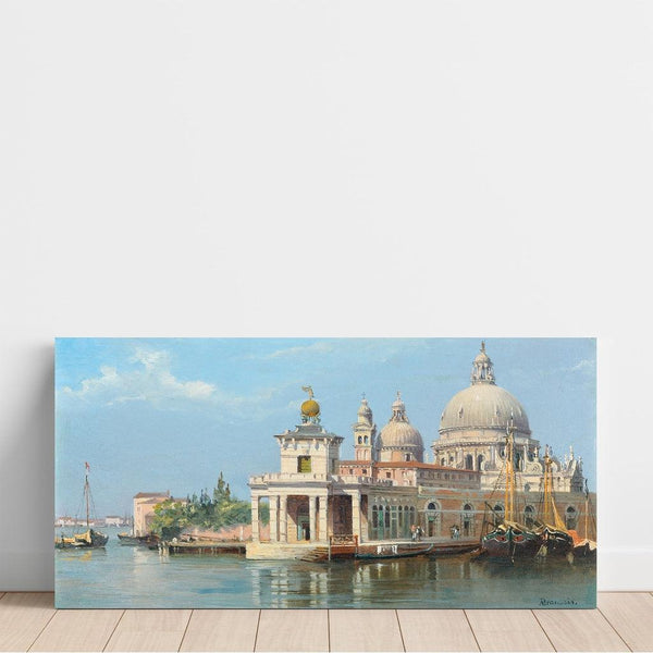 Reproduction of the painting La Dogana, Venice - Antonietta Brandeis
