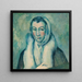 La Femme L'Hermine after El Greco - Paul Cézanne — framed artwork on a wall