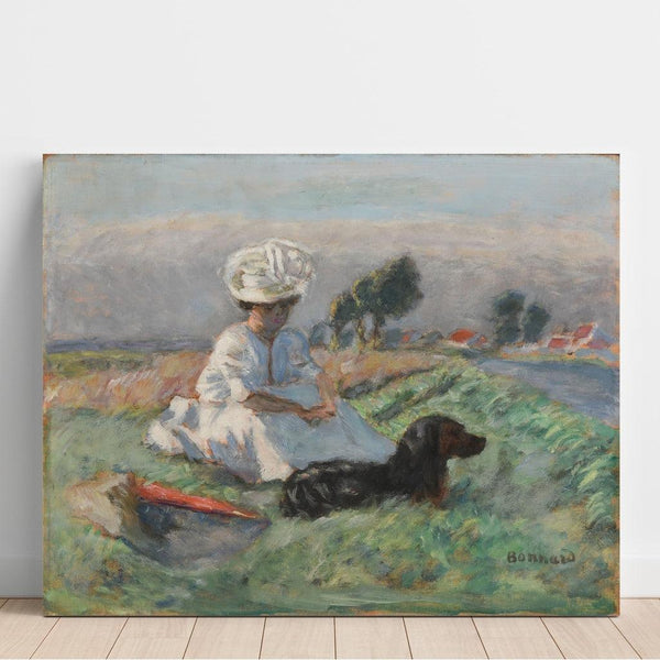 Reproduction of the painting La Femme au Chien - Pierre Bonnard