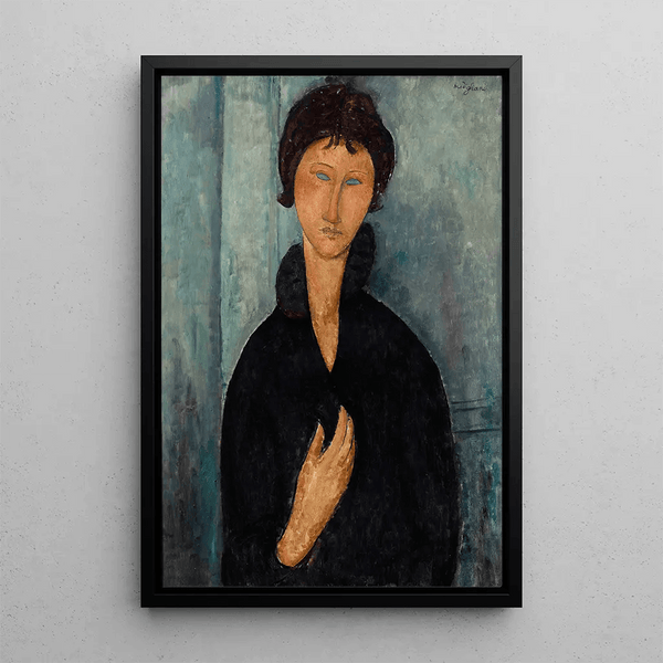 Reproduction of the painting La Femme aux yeux bleus - Amedeo Modigliani