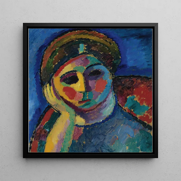 La Femme pensante - Alexej von Jawlensky — framed artwork on a wall