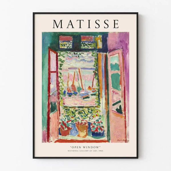 Henri Matisse's Open Window | Decorative Poster