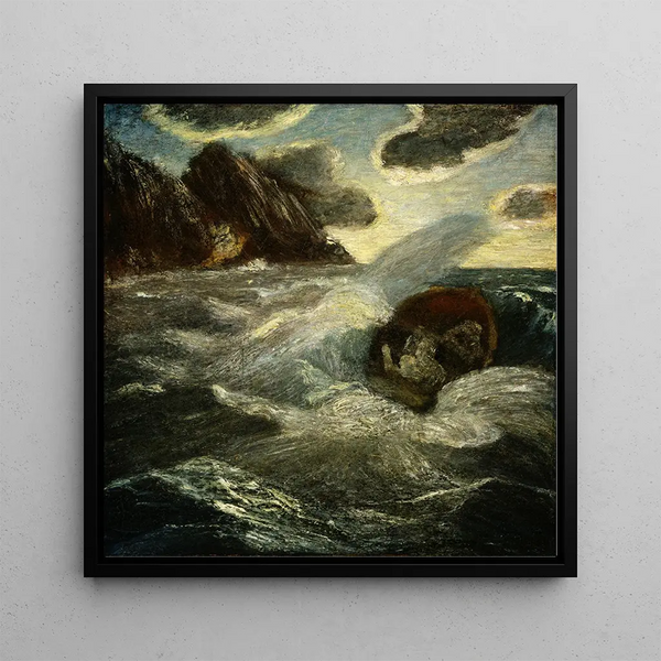La Fille de Lord Ullin - Albert Pinkham Ryder — framed artwork on a wall