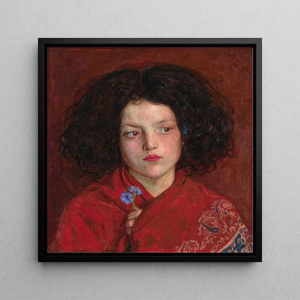 The Irish Girl - Ford Madox Brown — framed artwork on a wall