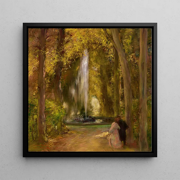 La Fontaine - Gaston La Touche — framed artwork on a wall