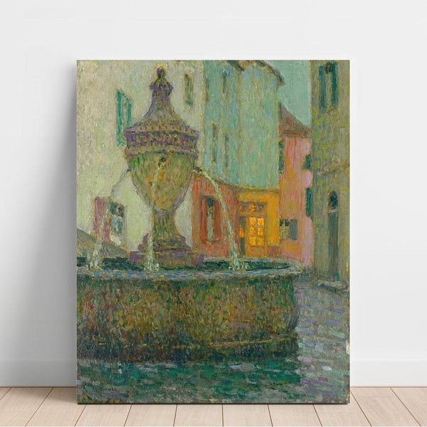 Reproduction of the painting La Fontaine, Saint-Paul De Vence - Henri Le Sidaner