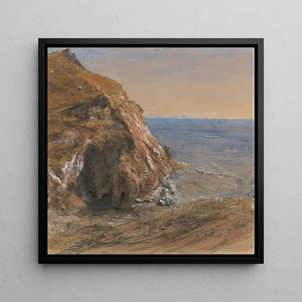 La Glissade de Roche près de Boscastle - Samuel Palmer — framed artwork on a wall
