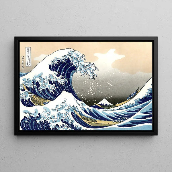 Reproduction of the painting The Great Wave off Kanagawa - Katsushika Hokusai