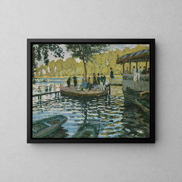 Reproduction of the painting La Grenouillère - Claude Monet