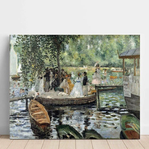 Reproduction of the painting La Grenouillère - Pierre-Auguste Renoir