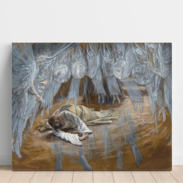 Reproduction of the painting La Grotte de l'Agonie - James Tissot
