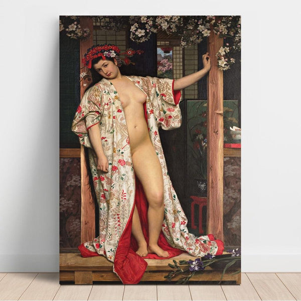 Reproduction of the painting La Japonaise Au Bain - James Tissot