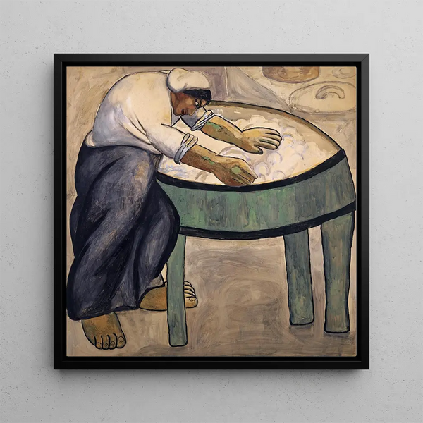 The Laundress - Kazimir Malevich — framed artwork on a wall