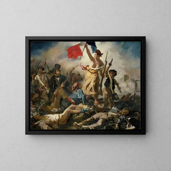 Reproduction of the painting Liberty Leading the People by Eugène Delacroix