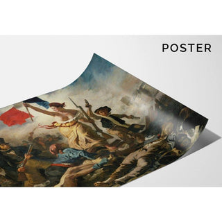 La Liberté Guidant Le Peuple - Eugène Delacroix | Reproduction Tableau Décoration murale affiche copie