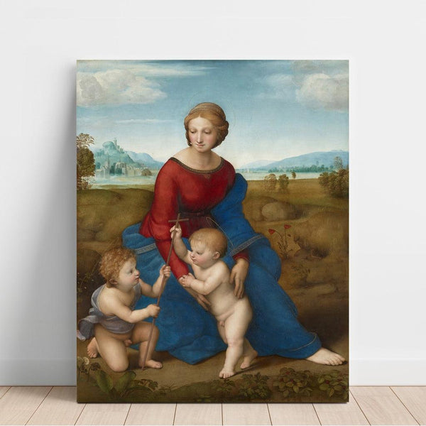 Reproduction of the painting The Madonna in the Meadow - Raphael