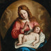 La Madone et l'Enfant - Giovanni Battista Salvi da Sassoferrato — displayed in an interior