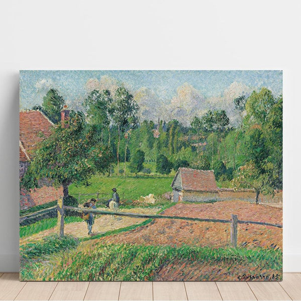 Reproduction of the painting La Maison Delafolie à Éragny - Camille Pissarro