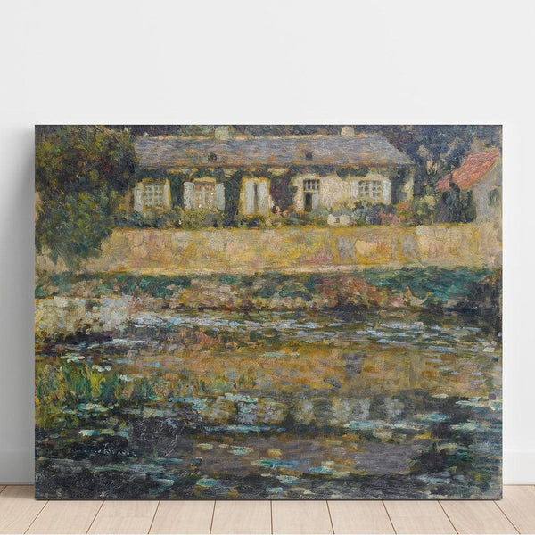 Reproduction of the painting La Maison au Bord de l'Eau, Montreuil-Bellay - Henri Le Sidaner