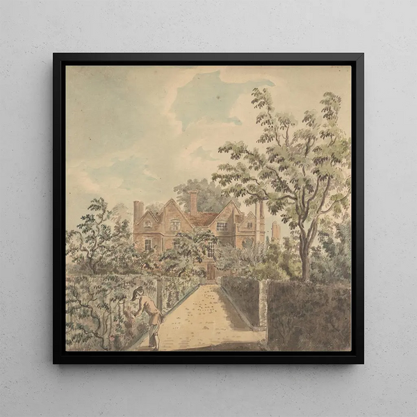 La Maison de M. Grose à Wandsworth - Capt Francis Grose — framed artwork on a wall