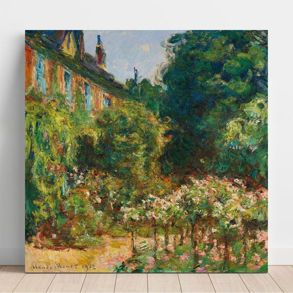 Reproduction of the painting of the artist's house in Giverny - Claude Monet