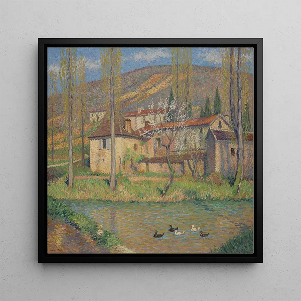 La Maison du Vert - Henri Martin — framed artwork on a wall