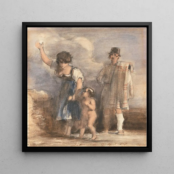 La Mancha - Sir David Wilkie — framed artwork on a wall