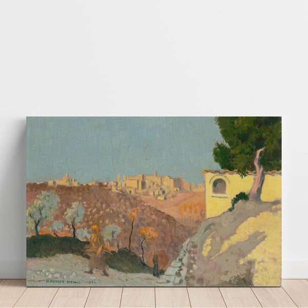 Reproduction of the painting La Mangia, Siena - Maurice Denis