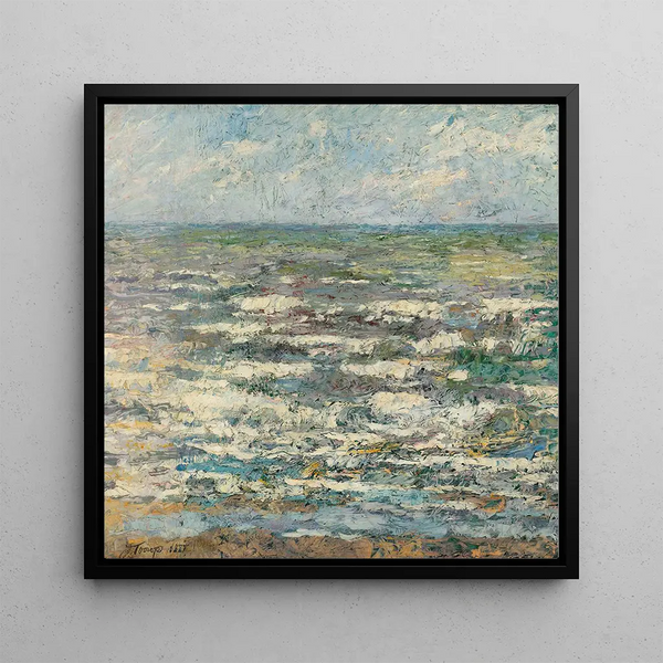 The Sea - Jan Toorop — framed artwork on a wall