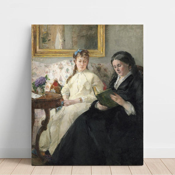 Reproduction of the painting La Mère et la sœur de l'Artiste - Berthe Morisot